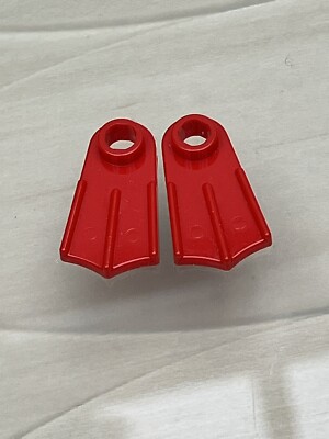 Lego Teil 2599a Minifigur Schuhe rote Flossen 1 x Paar. Sehr guter Zustand + kostenloser Versand