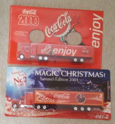 2Coca Cola Werbetruck,1 x enjoy 2000,1 x Magic Chrismas Sammeledition 2003 Nr. 2
