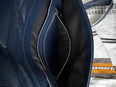 VereVerto Navy Blue Italian 100% Genuine Leather Convertible  display picture 3