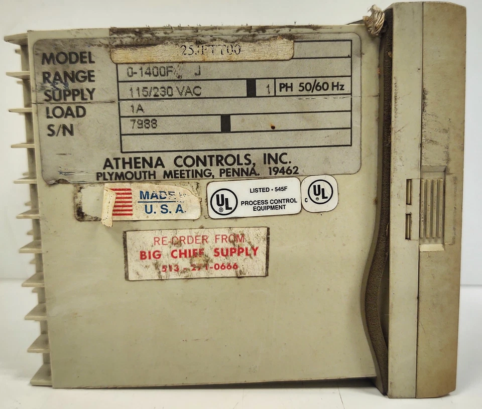 Athena 25JFTT00 / 25-JF-T-T-0-0-0-0-0 PLC Temperature Module - Image 3 of 4