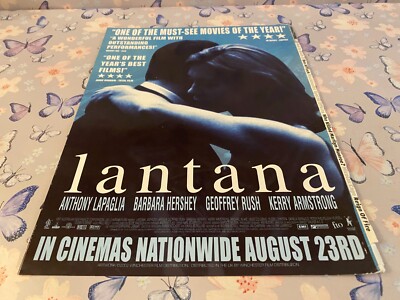 PAD3 MAGAZIN FILMWERBUNG 12X9 LANTANA - ANTHONY LAPAGLIA. BARBARA HERSHEY