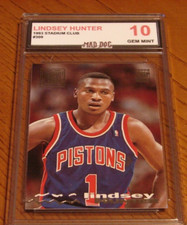 LINDSEY HUNTER Rookie****1993 Topps STADIUM CLUB---GEM Mint 10****PISTONS****DOG