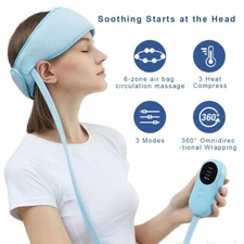Electric Head Massage Massager Airbag Heating Kneading Headache Migraine Relief