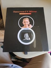 Compact Makeup Mirror with UV Camera For Sunscreen Test LED Pocket Handheld