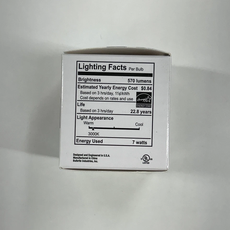 4 pack MRs Dimmable & Enclosed T24 Part 6 JA8 MR16 7.5W LED MR16 2700K 771203 - Image 3 of 4