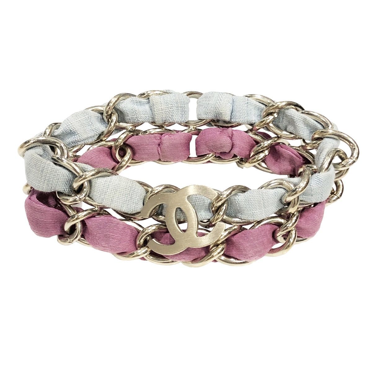 CHANEL CHANEL Bracelet Coco Mark 2-strand Bracelet 09C CHANEL CHANEL Bracelet Coco Mark 2-strand Bracelet 09C