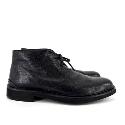 TODS ITALY Chukka Boot Mens 11 Black Leather Polacco Lace