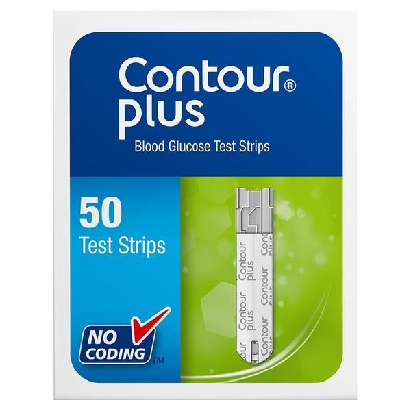 Contour Plus 50 Blood Glucose Test Strips (No VAT)