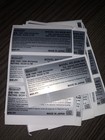 Gameboy Pocket Replacement Rear Sticker BULK LOT 25 Piece — photo 1