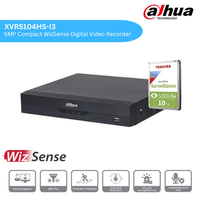 Dahua DH-XVR5104HS-I3 4 8 16 Kanäle DVR Penta-Brid WizSense Smart AI - DVR