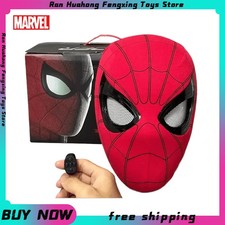 Mascara Spiderman Headgear Mask Cosplay Moving Eyes Electronic Mask Spider Man 1