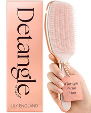 Lily England Detangling Styling Brush - Pain-Free Brush for Curly Wet Dry Ha