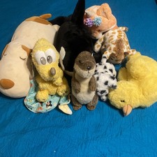 8 Plush stuffed animals lot of various brands and types free Smoking House