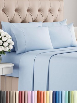 King Size Bed 6 Piece Set - Ultra Soft Hotel Style Luxury Bedding Set