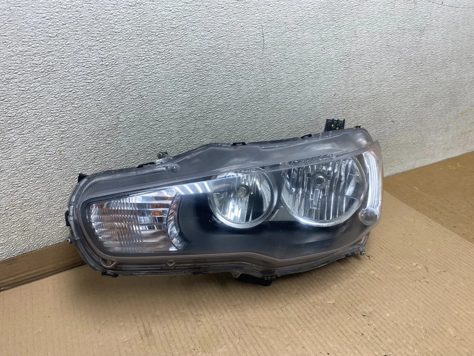 2010-2013 Mitsubishi Lancer Left Driver LH Side Headlight Halogen U2604 DW - Image 3 of 4
