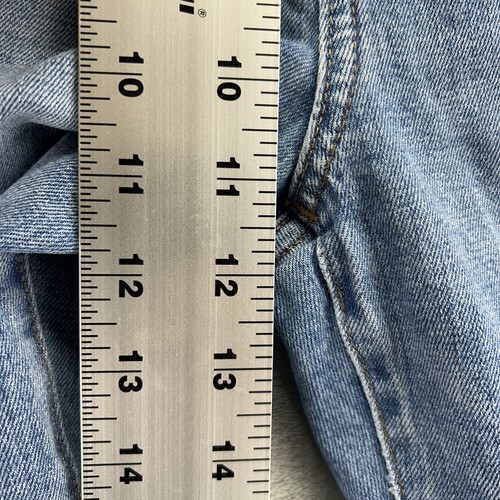 Madewell Jeans Womens 27 Boyjean The High-Rise Slim Crop Blue Med Wash Raw Hem - Picture 8 of 15