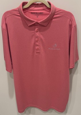 Pelican Hill Golf Course - Matte Grey Golf Shirt - Men's Size Large