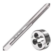 M6 X 1.0 Metric Tap and Die Set M6 X 1mm HSS Straight Fluted Machine Thread R...