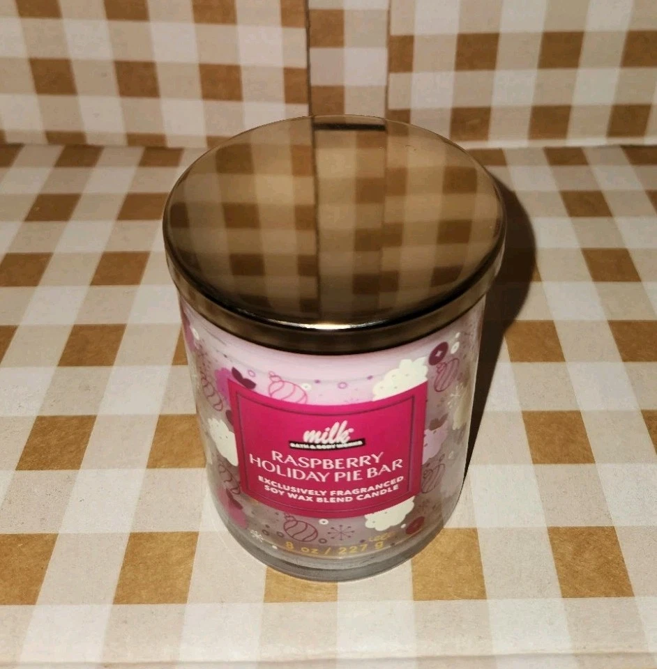 Bath & Body Works X Milk RASPBERRY HOLIDAY PIE BAR 10PC Collection Set Bundle - Image 4 of 4