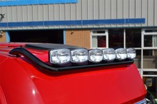 Roof Bar BLACK + Round Spot Lamps For Mercedes Actros MP5 2019+ Giga Space Cab