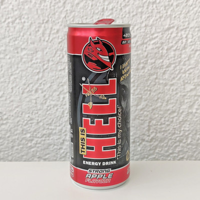 Empty 2025 Michele Morrone Hell Energy Strong  Apple can 250 ml; TOP (Croatia)