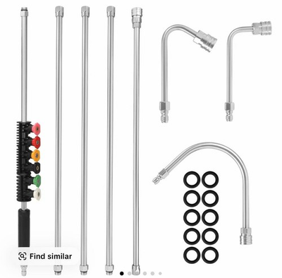#ad M MINGLE 122quot; Upgrade Pressure Washer Extension Wand Stainless Steel Power Wash $33.83