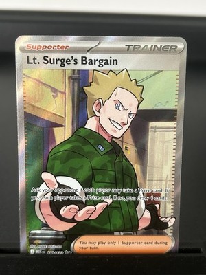Pokémon Karte Lt. Surge s Bargain Mega Evolution Near Mint Englisch
