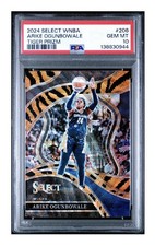2024 Select WNBA Courtside #206 Tiger Prizm CASE HIT SSP Arike Ogunbowale PSA 10