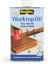 Rustins Worktop Oil - Premium Wood Treatment for Enhanced Durability, Water Res
