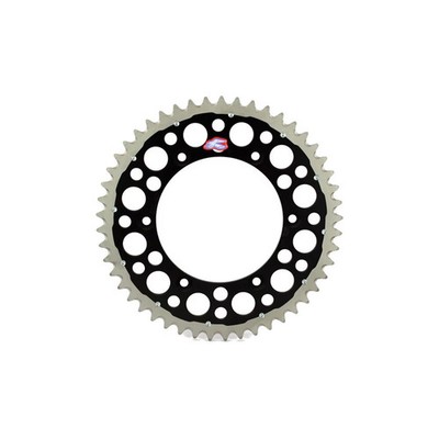 Renthal Twin Ring Rear Sprocket - Black, 49T 1230-520-49GPBK