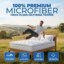 Hotel Quality Mattress Topper 10cm Deep Thick Single Double King Super All SIZES