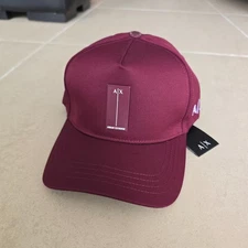 Armani Exchange Men's Classic Cap Burgundy