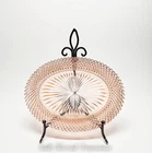 VTG Anchor Hocking Miss America Pink Depression Glass Serving Platter 12"-187A
