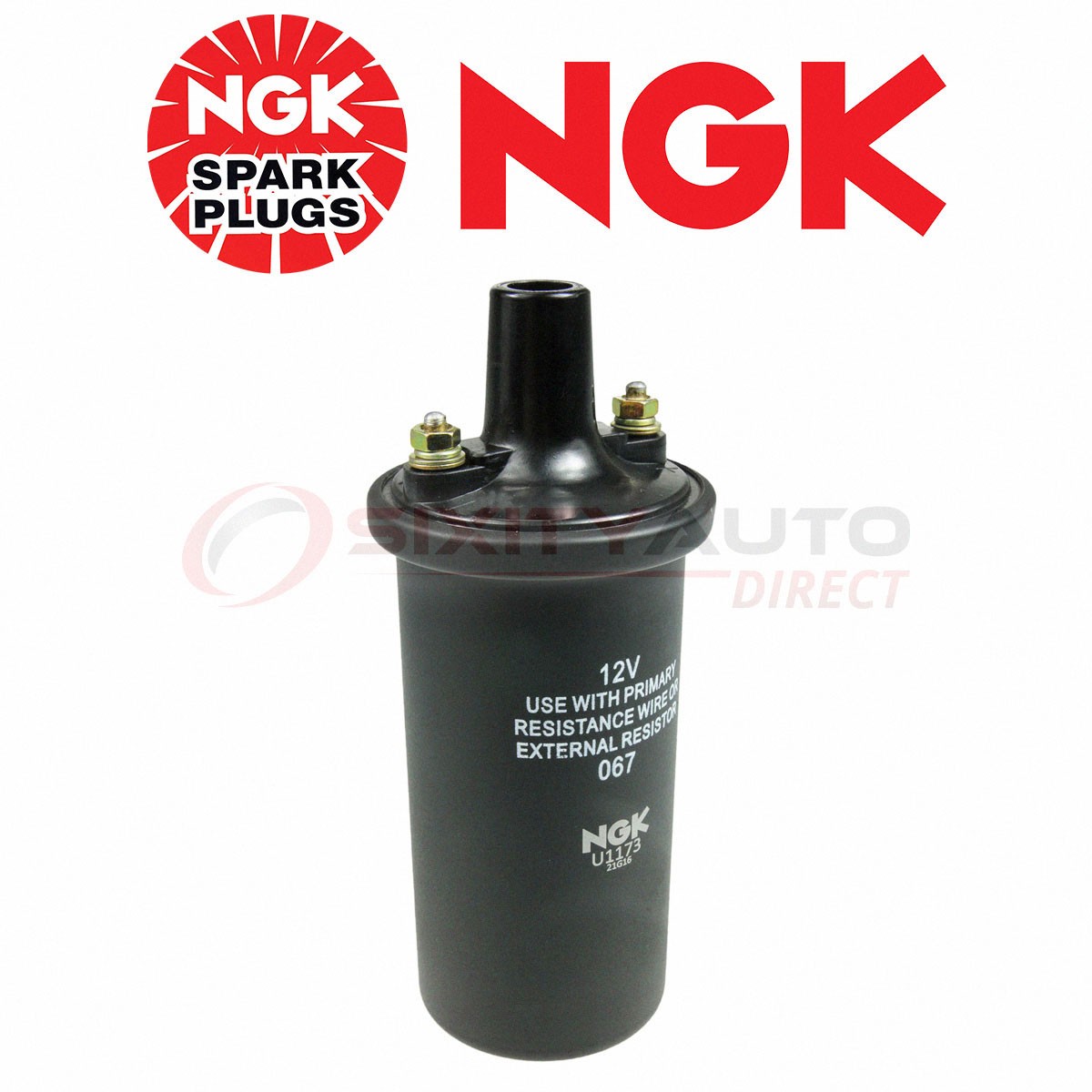 NGK Ignition Coil for 1955-1974 Pontiac Catalina 4.7L 5.2L 5.7L 6.1L 6.4L jv