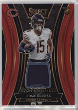 2024 Panini Select Draft Selection Memorabilia Red Prizm Rome Odunze 1ku8