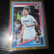 2025 Panini Donruss WNBA Rated Rookie Te-Hina Paopao #91 Orange Lava /199 (RC)