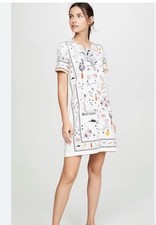 Tory Burch poetry of things DRESS pima cotton XXS