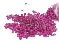 Ruby Wholesale Gemstones, 100 Natural Precious Loose Round Gems, 4-5mm
