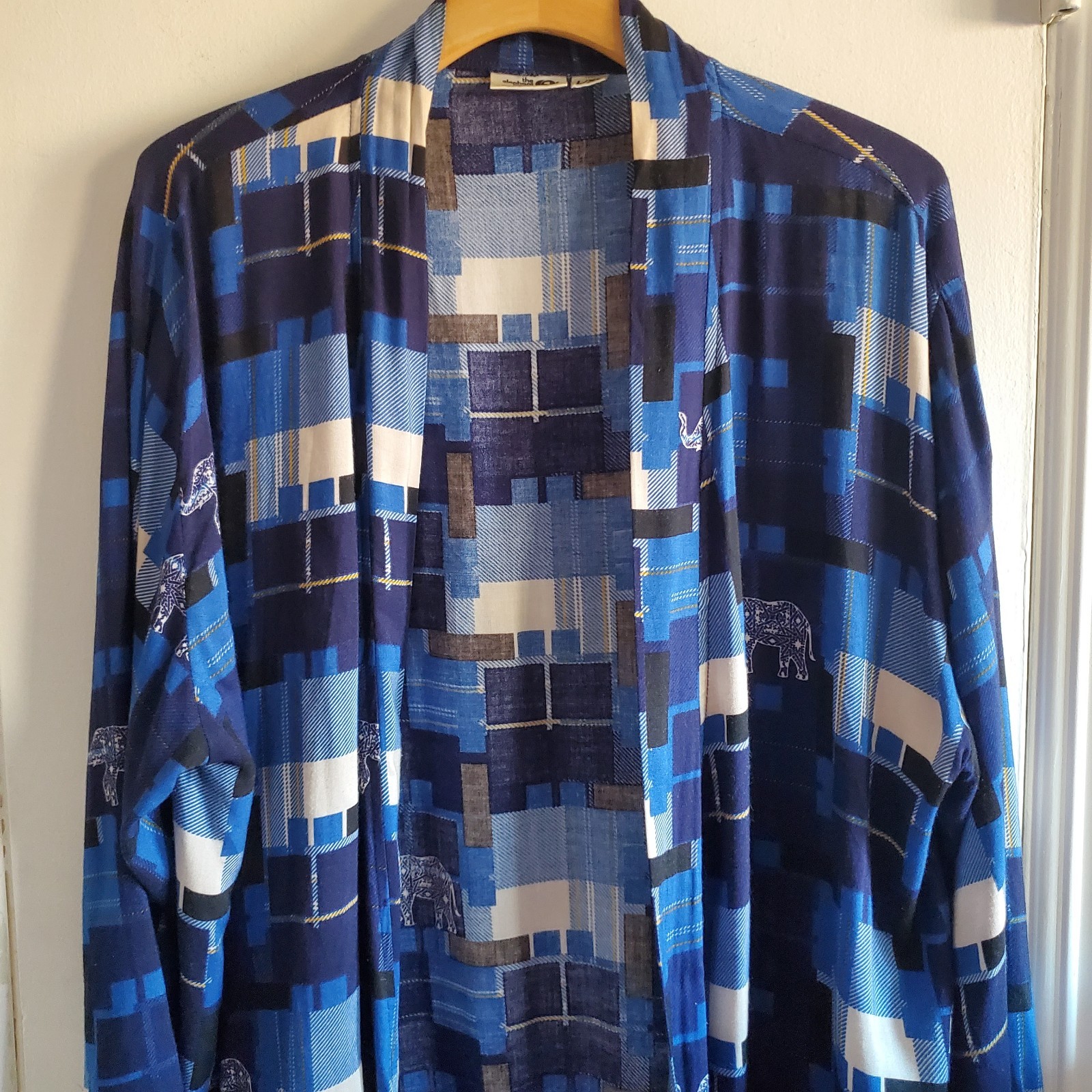 The Elephant Pants Patchwork Pattern w/ elephants… - image 2