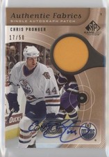 2005 SP Game Used Edition Authentic Fabrics 17/50 Chris Pronger Patch Auto 0uj7