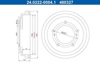 2X ATE Bremstrommel 24.0222-0004.1 FüR Suzuki