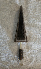 Vintage Wood Handle Clothes Brush with Light Bristles Metal Hanging Hook