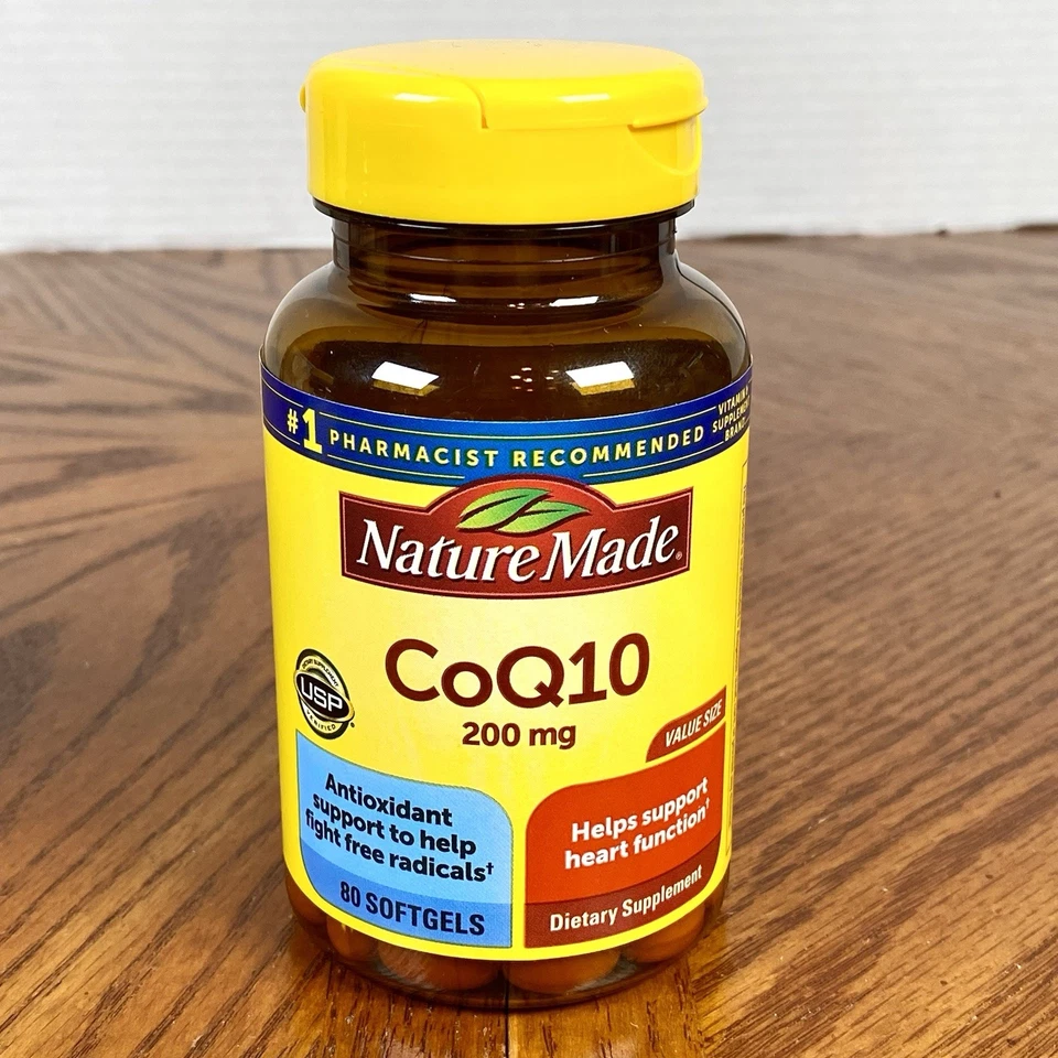 Lote de 2 ~ Hecho en la Naturaleza ~ CoQ10 200 mg ~ 80 Cápsulas Blandas ~ Exp 10/2027 Foto 2 de 4