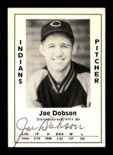 Joe Dobson Signed 1979 Diamond Greats Card 284 Cleveland Indians