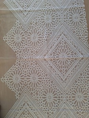 140 x 60 Stoff,  Spitze, Brautkleid, Braut,  ivory, Brautstoff, Neu, Meterware
