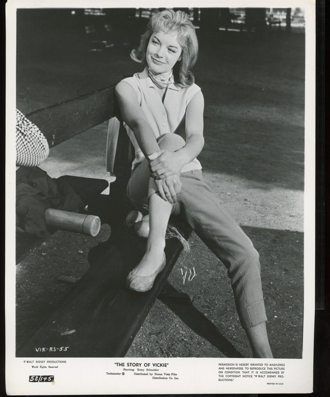 ROMY SCHNEIDER in The STORY of VICKIE 1954 Cute 8 x 10 Glamour Press Photo vv 