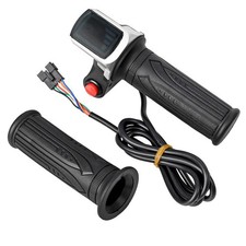 Universal Electric Bike Throttle w/ LCD Display Handle Throttle for 36V E-Bike