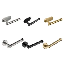 Stainless Steel Toilet Roll Paper Holder Bracket Self-Adhesive Wall Mount Holder