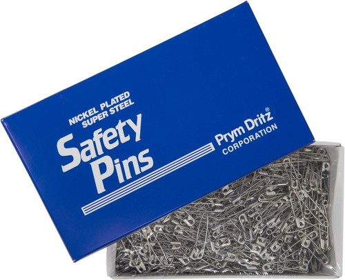 Nickel-Plated Steel Safety Pins Set (1,440-Pack) - Perfect for Crafts & Sewing - Picture 3 of 6