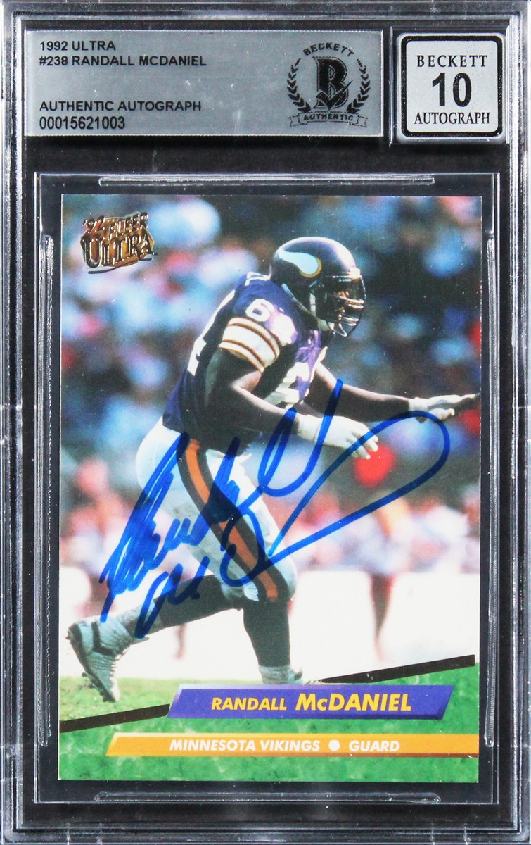 Randall McDaniel signed Minnesota Vikings football 8x10 photo proof COA autographed Randall McDaniel signed Minnesota Vikings football 8x10 photo proof COA autographed